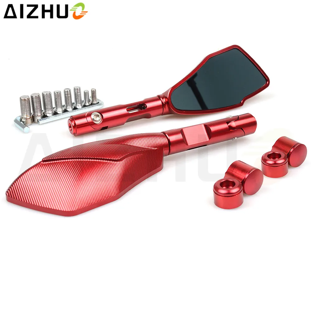 Motorcycle Rearview Mirrors CNC Aluminum 8/10 Mm Universal Mirrors For Ducati 1098 Monster 600 620 695 696 795 800 821 Diavel