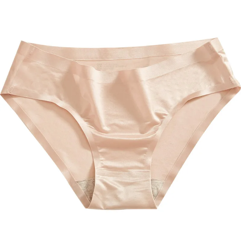 

New Female Panties ultra-thin ice silk no trace mask underwear women's breathable quick-drying middle waist women's briefs