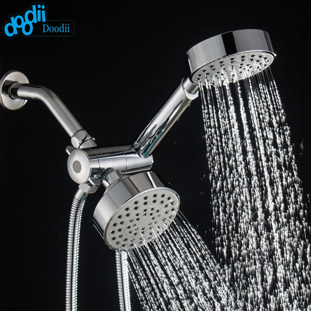Doodii Chrome Finish Three Functions Ultra Luxury 3 way 2 in 1 Shower