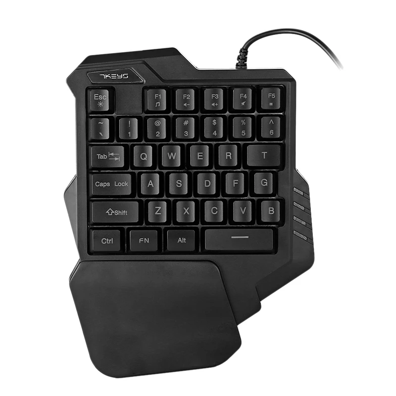  G30 1.6m Wired Gaming Keypad with LED Backlight 35 Keys One-handed Membrane Keyboard for LOL/PUBG/C
