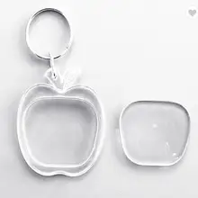 Кристально чистый сладкий фрукты формы заготовки на заказ акриловый с принтом брелок