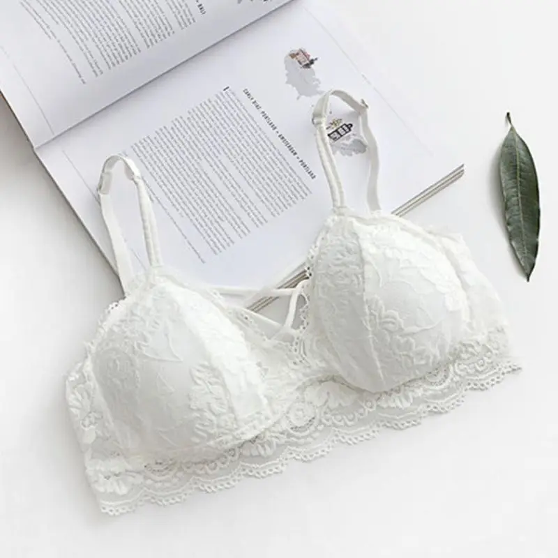 Women Sexy Tube Top Women Brassiere Bustier Dentelle Bretelles Seductive Strappy Lace Bralette Top