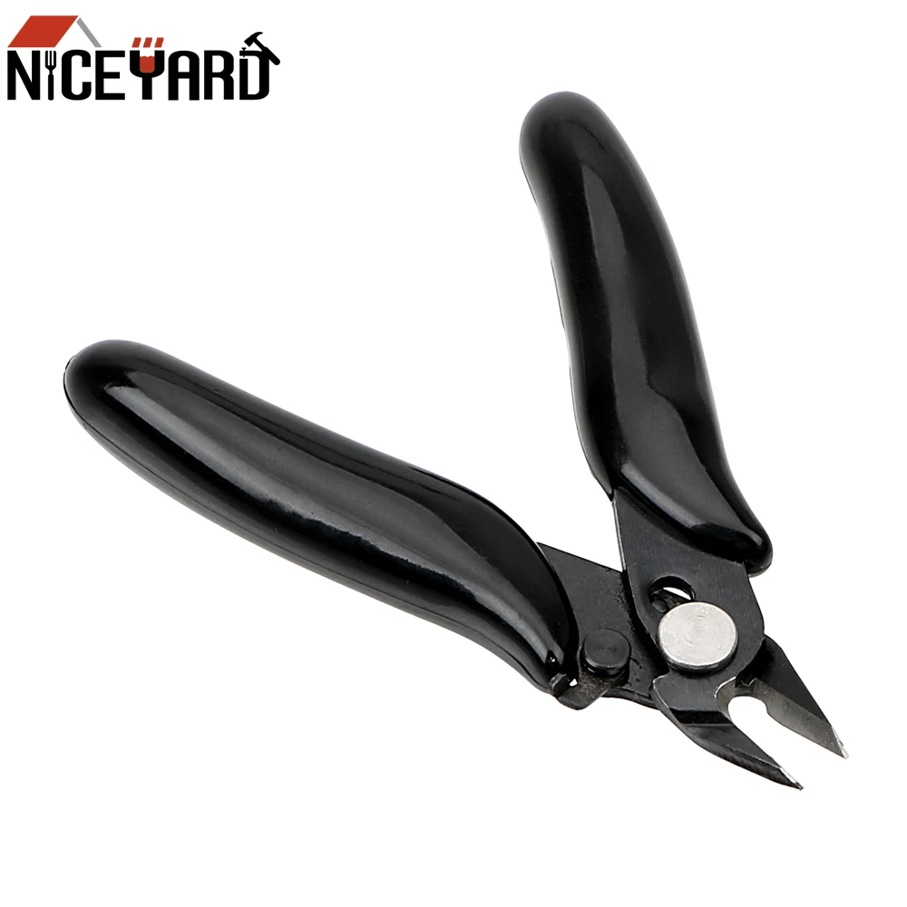 

NICEYARD Mini Wire Cable Cutter Black Electronic Cigarette Tool Cutting Side Snip Flush Pliers With Lock Hand Tool