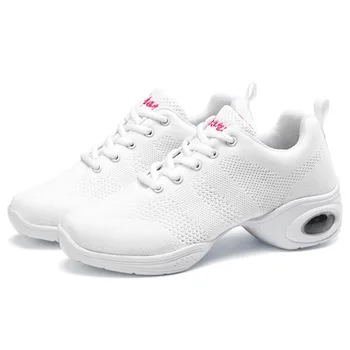 

GOGORUNS women air sole breathable mesh modern dance shoes ladies practice training dancing sneakers girls sport dance shoes