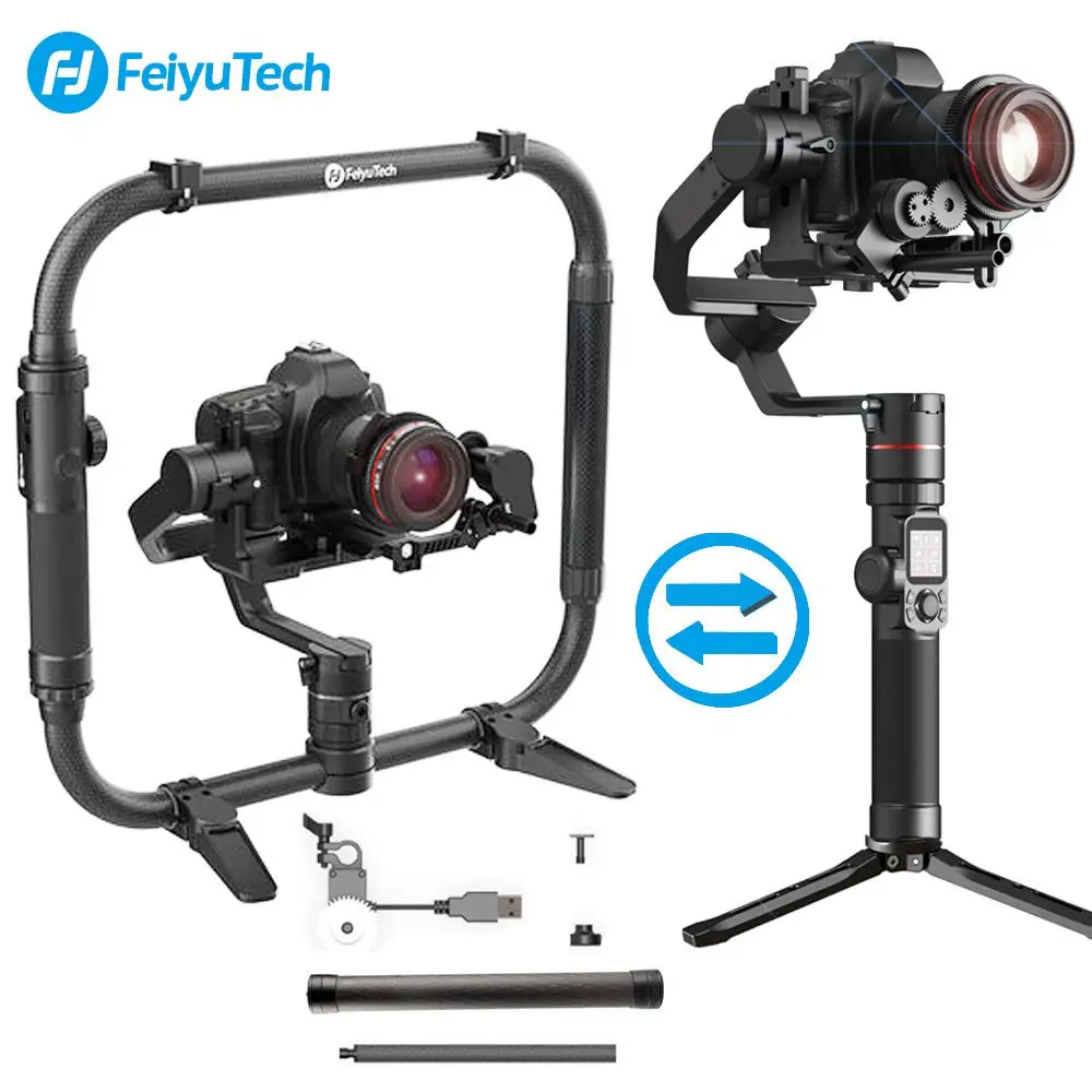 

FeiyuTech AK4000 3-Axis Handheld Camera Stabilizer Gimbal for Sony Canon 5D 6D Mark Panasonic GH5 Nikon D850 4kg Payloay