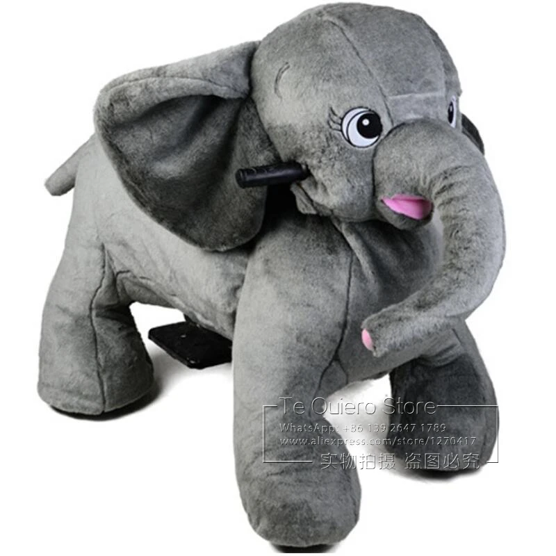

Outdoor Playground Rental Moving Stuffed Animal Elephant Electric Cars Coin Operated Ride On Animal Toys