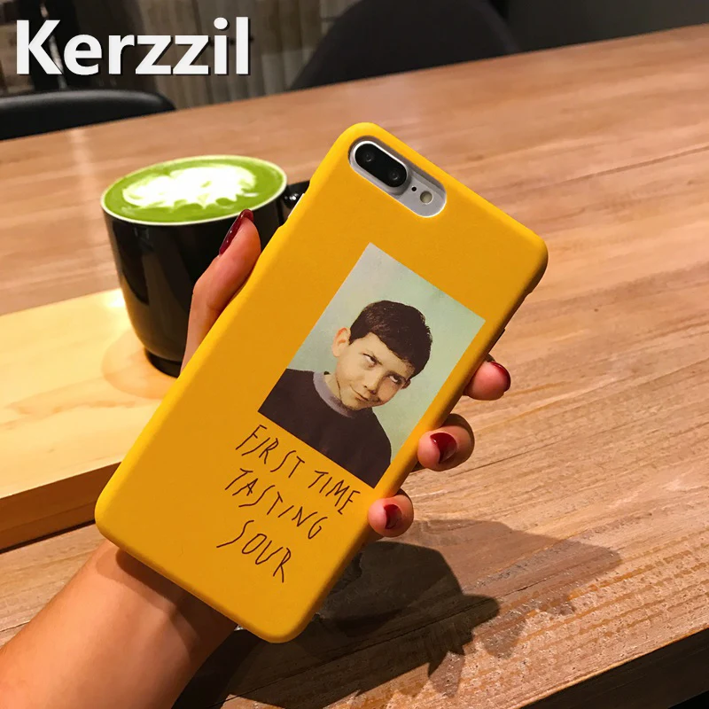 Kerzzil Забавный Экспрессия мальчик чехол для iPhone 7 6 6s 8 Plus PC жесткий матовый телефона