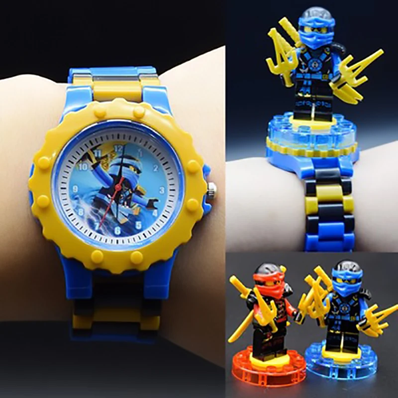 Супер герой часы строительные блоки Ninjago чудесные Фигурки Мстителей кирпичи