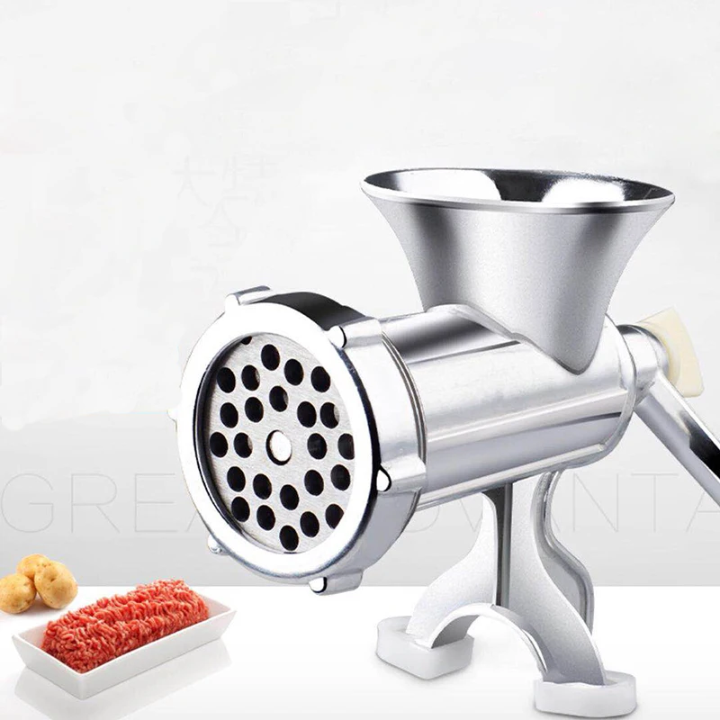  HOMETEE Manual Meat Grinder Household Meat Grinder Sausage Hot Dogs Multi-Function Vegetable Choppe - 32928195106