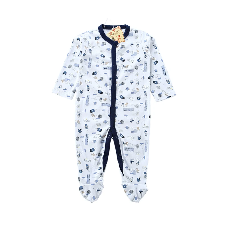 قرب طيف طفل رومبير 2017 الخريف الشتاء قميص قطني بكم طويل طفل صبي فتاة الملابس قطعة واحدة ملابس داخلية بذلة ملابس الطفل