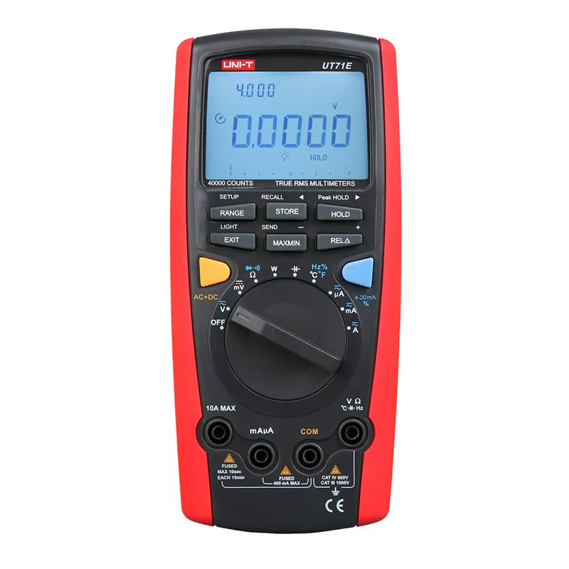 

UNI-T Digital Multimeters UT71E Intelligent LCD True RMS multimeters AC DC Volt Amp Ohm Modern Auto Range Multimeters mini