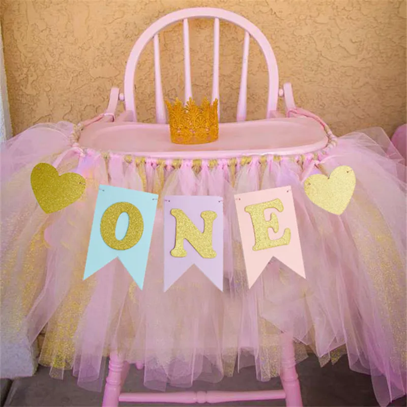 Kuchang 100cm DIY Customized Tulle Tutu Table Skirt Tableware Wedding Party Birthday Baby Shower Decor For Home New Year