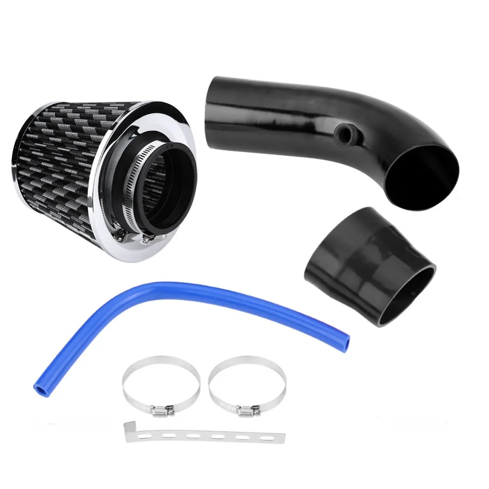 Telituny Luchtinlaatpijp 76mm 3 Inch Universele Auto Koude Luchtinlaat Inlaatpijp Flexibele Duct Tube Slangset Zwart 664875486