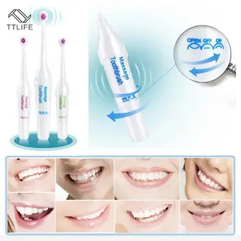 

TTLIFE 1 Set Electric Toothbrush With 3 Brush Heads Battery Operated Oral Hygiene No Rechargeable Teeth Brush For Children New