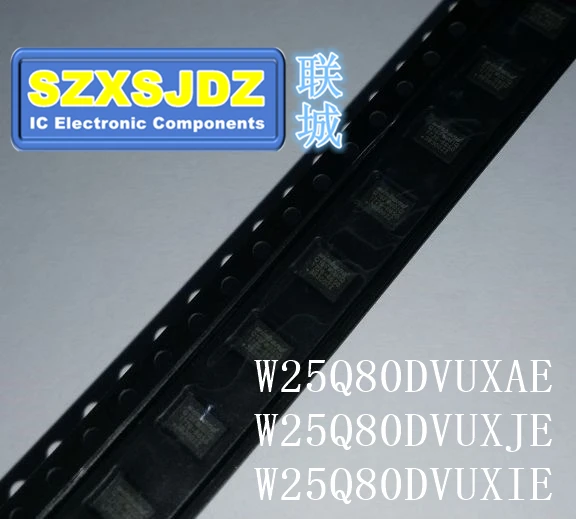 10 шт. W25Q80DVUXAE W25Q80DVUXJE W25Q80DVUXIE Q80DVUXAE Q80DVUXJE Q80DVUXIE 8N W25Q80DV 2*3 мм 3 в USON8|Регуляторы