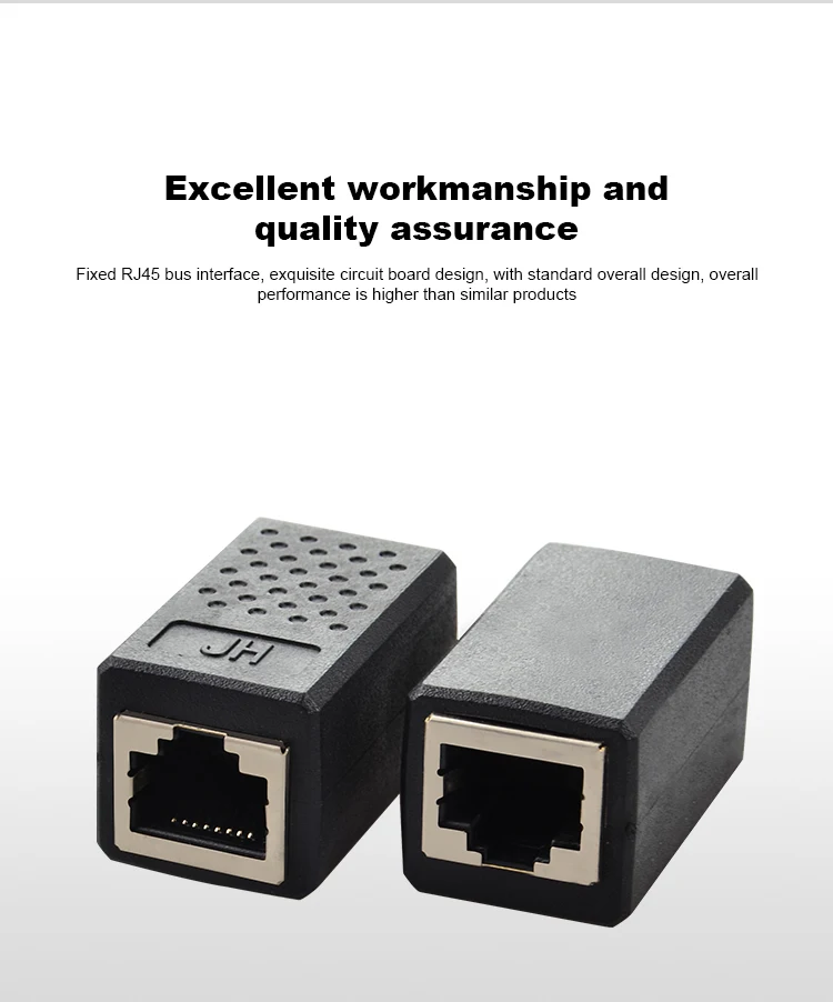 6Network Connector Adapter Cable extende 8P8C RJ45 Lan Cable Coupler Extender RJ45 Extension Converter Female to Female Cat765e
