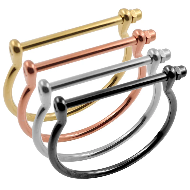 Fashion Punk Love Bangle Bracelet Stainless Steel