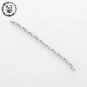 

304 Stainless Steel Box Chains, Stainless Steel Color, 3x1.5x0.8mm