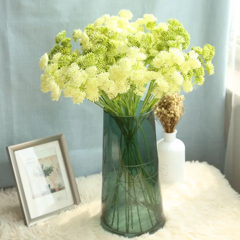 

New Artificial Flowers 50CM 27Forks Celery Simulation Flower Artificial Flowers Dandelion Thistle Flower Wedding Home Decoration