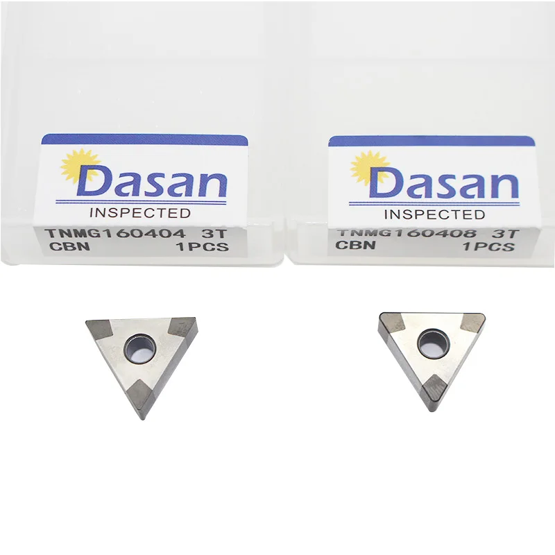 

50Pcs TNMG160404 TNGA TNMG160408 TNMG160412 3T EdgedSolid Corner CBN Insert CNC Lathe Turning Tool for Hardened Steel