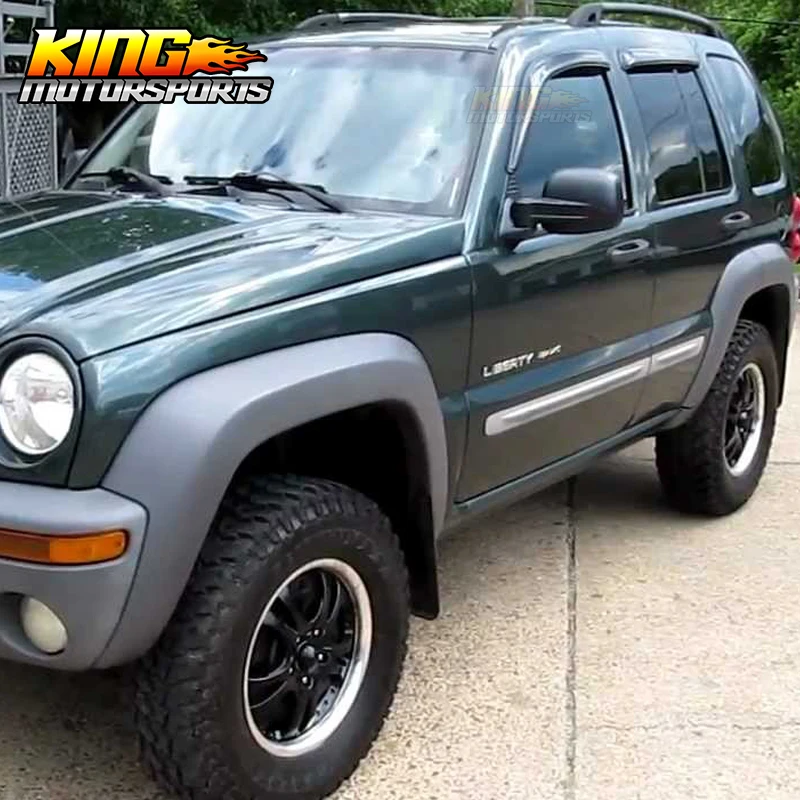 Подходит 02-07 Jeep Liberty тонкий Стиль окна, 4 шт набор дым/тонировка акрилом