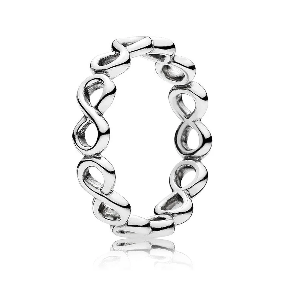 

925 Sterling Silver Ring for Women Infinite Shine Ring Girl Finger Ring Birthday Wedding Gift fit Lady Jewelry