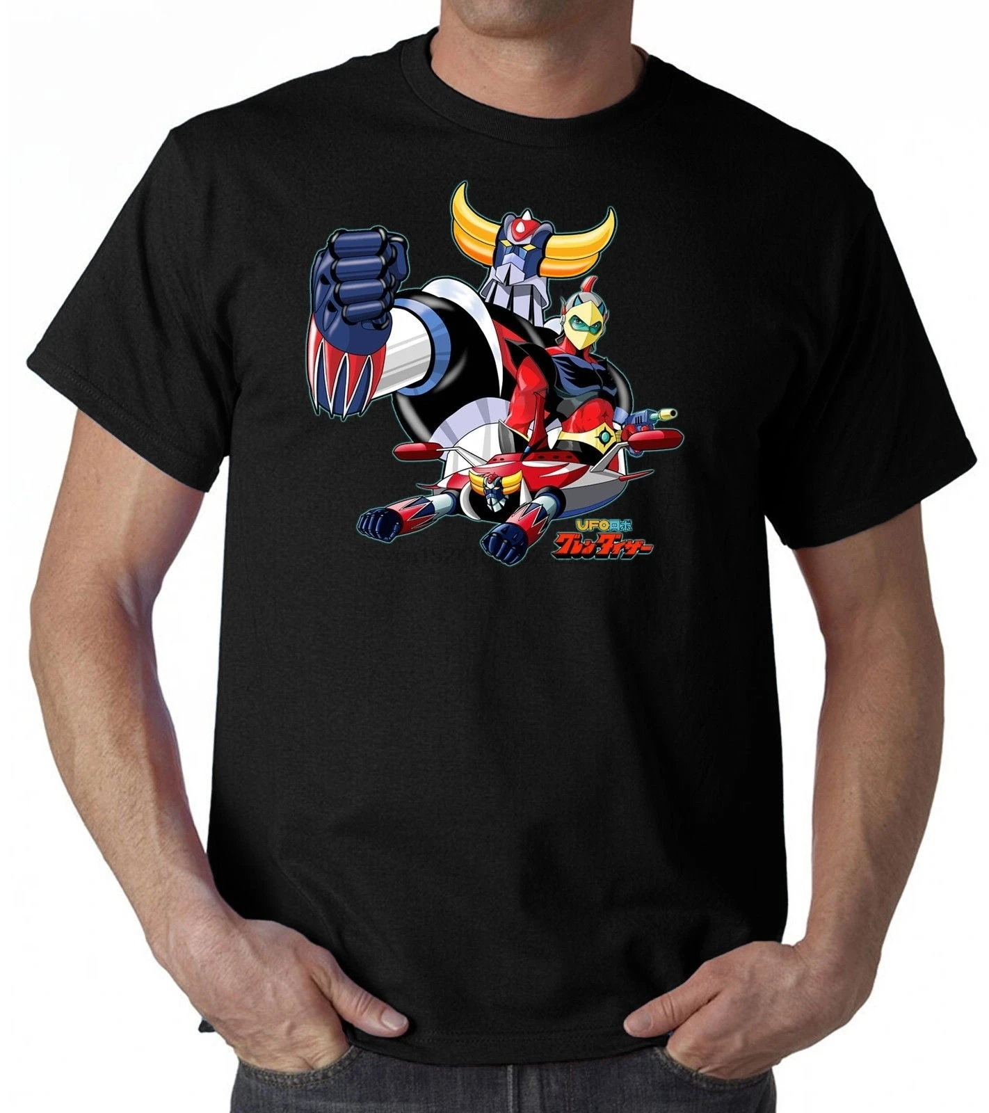 

Men's Goldrake Ufo Robot T Shirt Uomo Bimbo Cartoon Anni 80 Anime Printed T-Shirt 2018 Fashion Brand Top Tee Plus Size