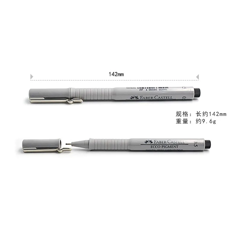Faber Castell волоконная ручка Ecco черный пигмент манга тонкие ручки 9 шт. водонепроницаемый микрон художественные маркеры ультра Fineliner технические