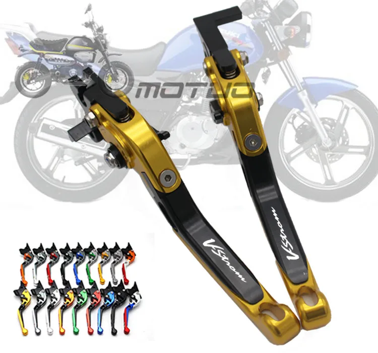 

With Logo CNC Golden Motorcycle Brake Clutch Levers For Suzuki DL650 V-STROM DL 650 VSTROM 2004-2010 2005 2006 2007 2008 2009