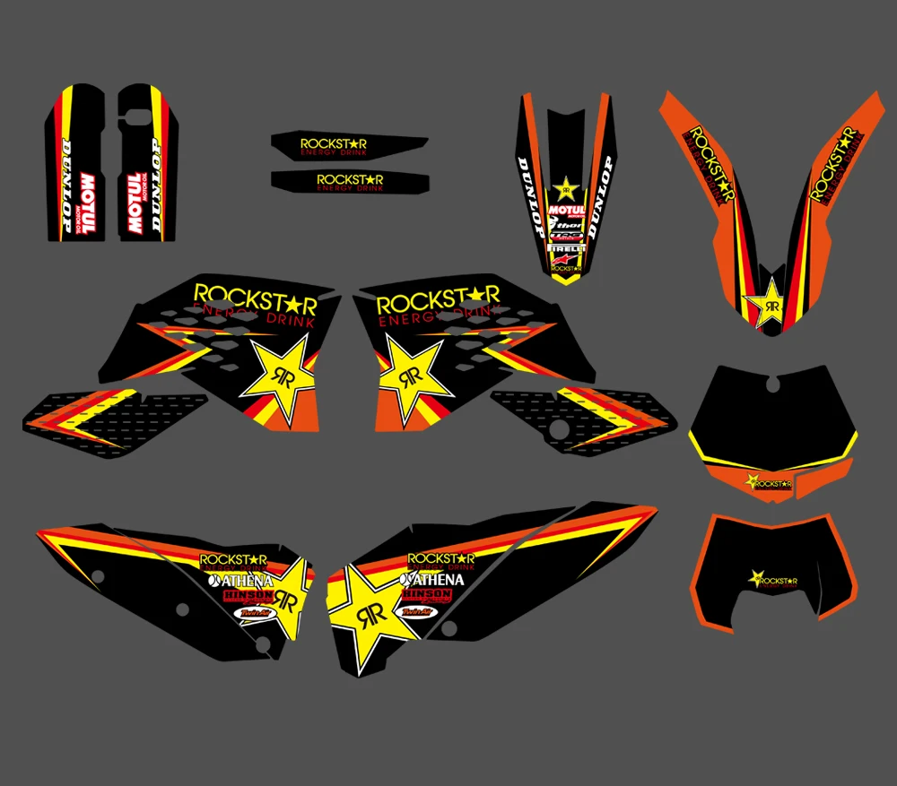 Набор стикеров для KTM 125 150 200 250 300 350 400 450 500 505 520 XC SX SXF EXC XCW XCF EXCF 2007 2009|sticker kit|decal kitdecal