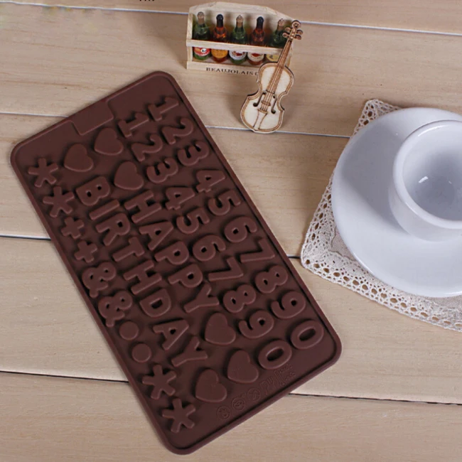 letter number silicone cake chocolate