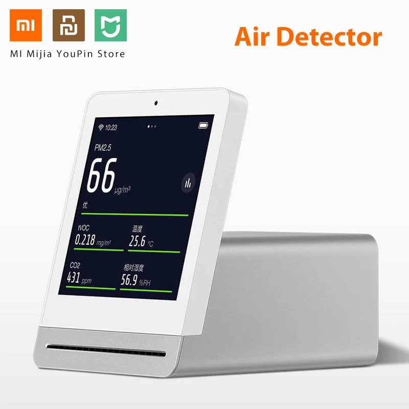

Xiaomi Mijia Clear Grass Air Detector 3.1''IPS Touch Screen Comprehensive Monitor Air Detector PM2.5 APP Control Indoor Outdoor