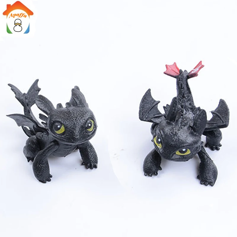 

7 CM How To Train Your Dragon 3D Toothless Night Fury Action Figure Toys Kawaii Anime Kids Toy Gift For Boys Girl BN134