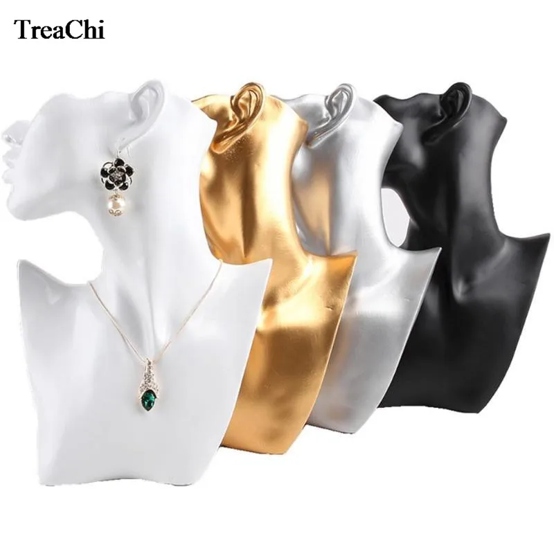 

Creative Necklace Jewelry Display Counter Showcase Resin Pendant Bust Holder Earring Necklace Figurine Display Stand