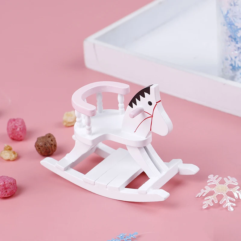 white rocking horse for nursery