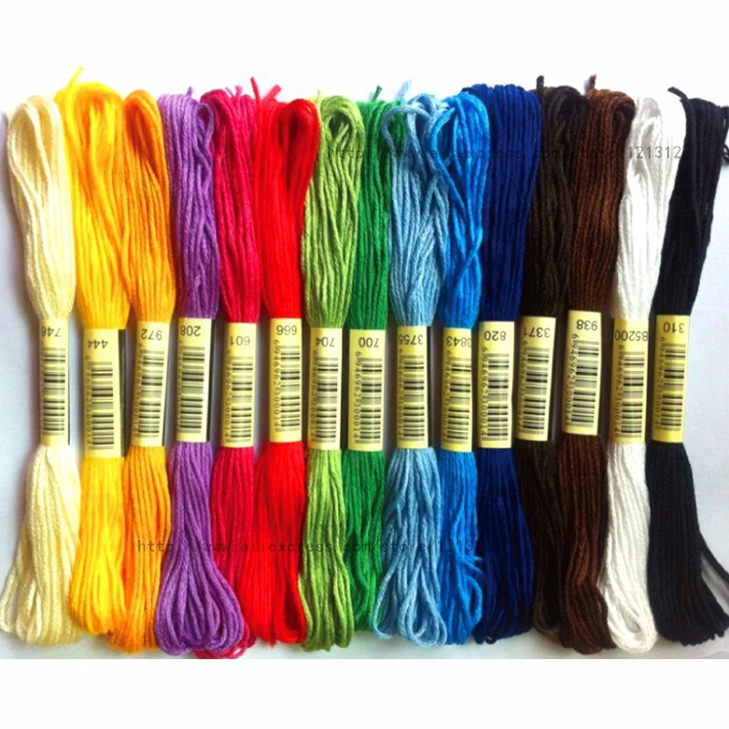 10 pieces Wholesale cross stitch threads,Cotton thread, cross stitch embroidery thread, Custom special color