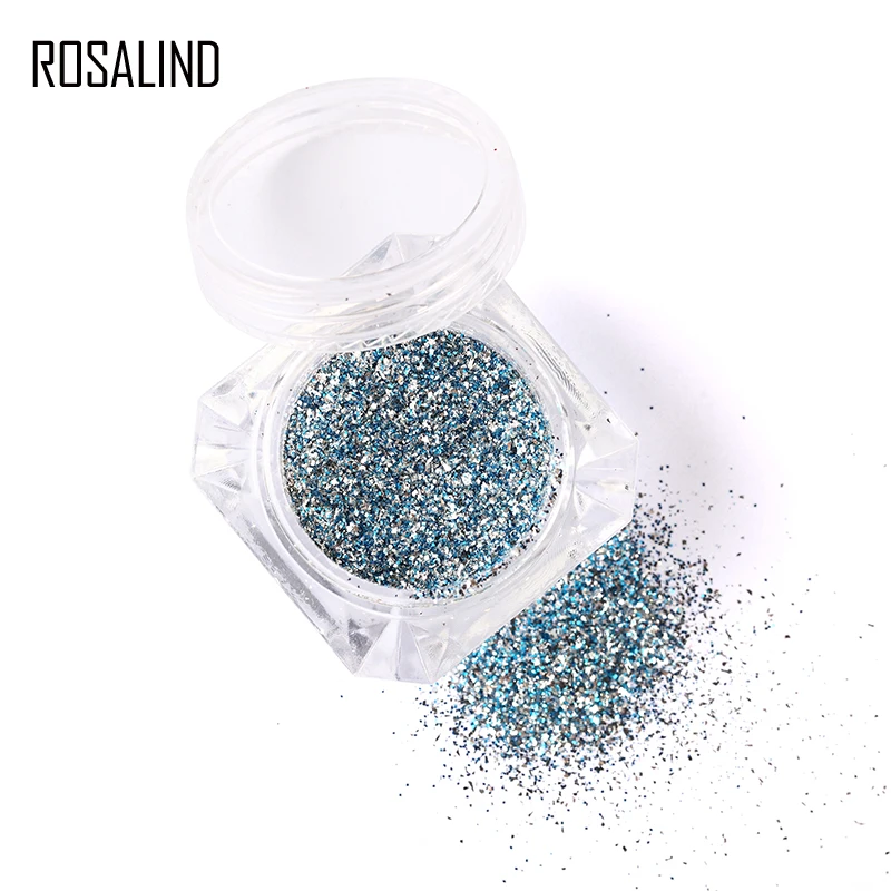 ROSALIND 1 шт. Платиновый лак для ногтей магический эффект порошки грунтовка дизайна