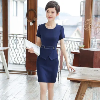 

New Styles Elegant Summer Dresses Slim Hips Dress For Women Ladies Office Work Wear Career Dress Clothes Plus Size 4XL