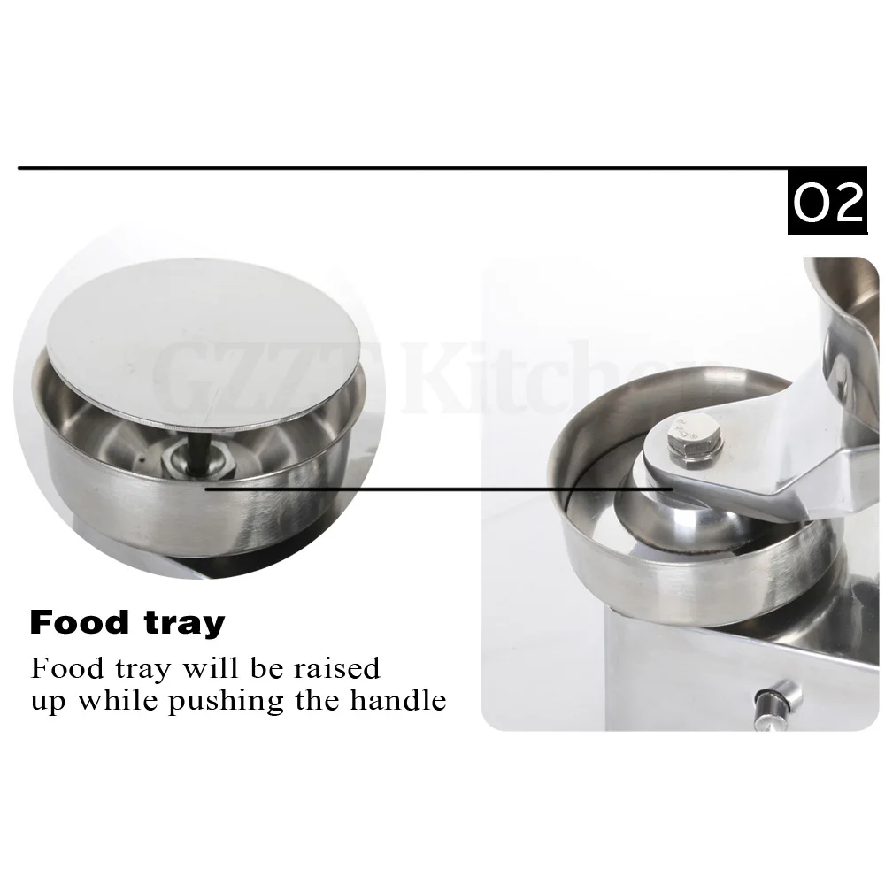 Hamburger Burger Meat Press Machine Aluminum Alloy Hamburger Patty Maker 100mm/130mm Diameter With 500Pcs Oil Absorbing Paper
