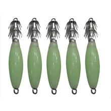 Хорошее deal-5x серебристый Кальмар Каракатица рукав джиг, приманка для рыбалки приманка головы крючки рыболовный крючок