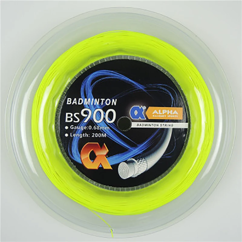 Alpha 0.68mm Badminton Racket String BS900 Coil Control Badminton String 200m Reel Good Durability Good Durabili Made in Taiwan