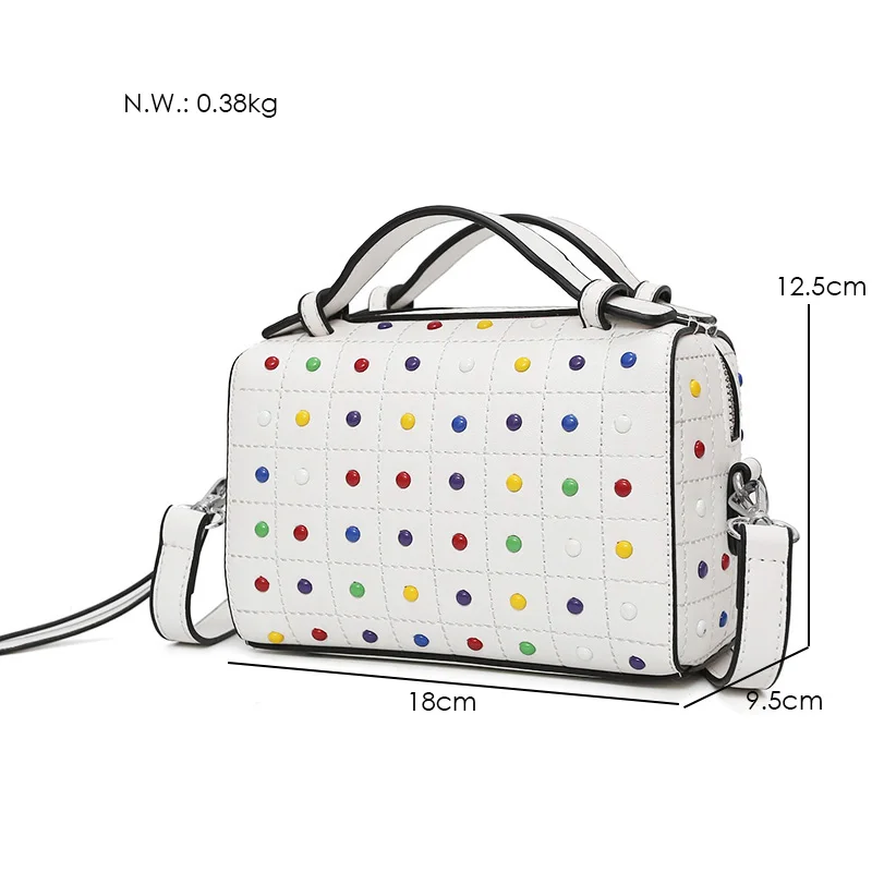 JANESPRI Crossbody Bags for Women Messenger Bags 2018 Vintage Leather Bags Women Handbags Famous Brand Rivet Small Shoulder Sac (9)