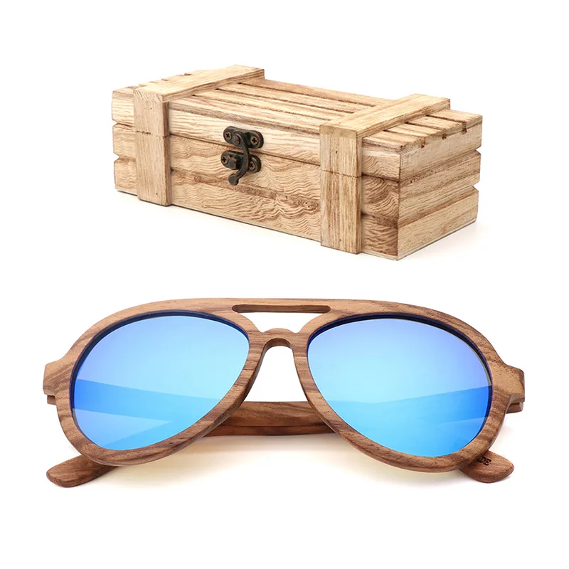 Новые модные женские бамбуковые очки поляризованные путешествия Зебра Дерево солнцезащитный крем TAC объектив прямо с фабрики все солнцезащитные очки ручной работы - Цвет линз: 02 wood box