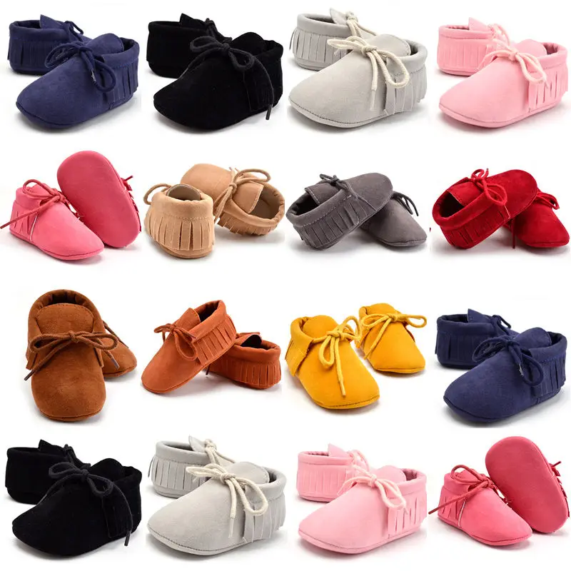 

2018 New Brand Baby Infant Toddler Shoes Boots Cute Boys Girls Soft Sole Tassels Walking Shoes