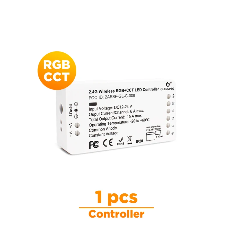 G светодиодный OPTO ZIGBEE светодиодный контроллер RGB+ CCT RGBW RGB WW/CW zigbee контроллер DC12-24V smart zll app контроллер работает с aleax plusle - Цвет: 1 pcs RGBCCT