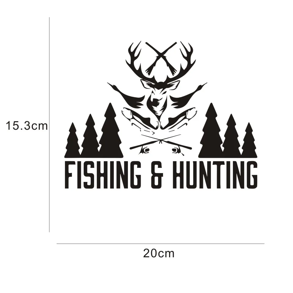 車のステッカー 3d ステッカー釣り狩猟車オートバイデコレーション反射防水カースタイリング 15 3 センチメートルカスタムステッカー Car Stickers Aliexpress