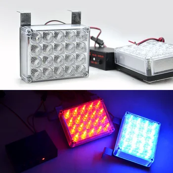

44 LED Strobe Flash Warning EMS DC 12V 2X22 2*22 Car Light Flashing Firemen Yellow White Blue Amber Red