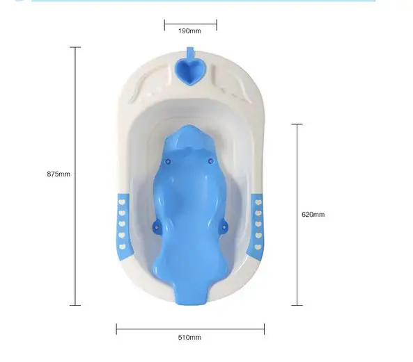 Hot Sale Baby Bathtub With Safety Protection Bath Seat Support Kids Baby Shower Tubs