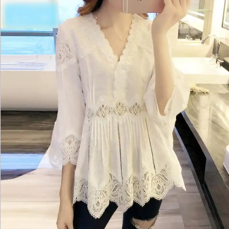 blusa tres cuartos ala moda