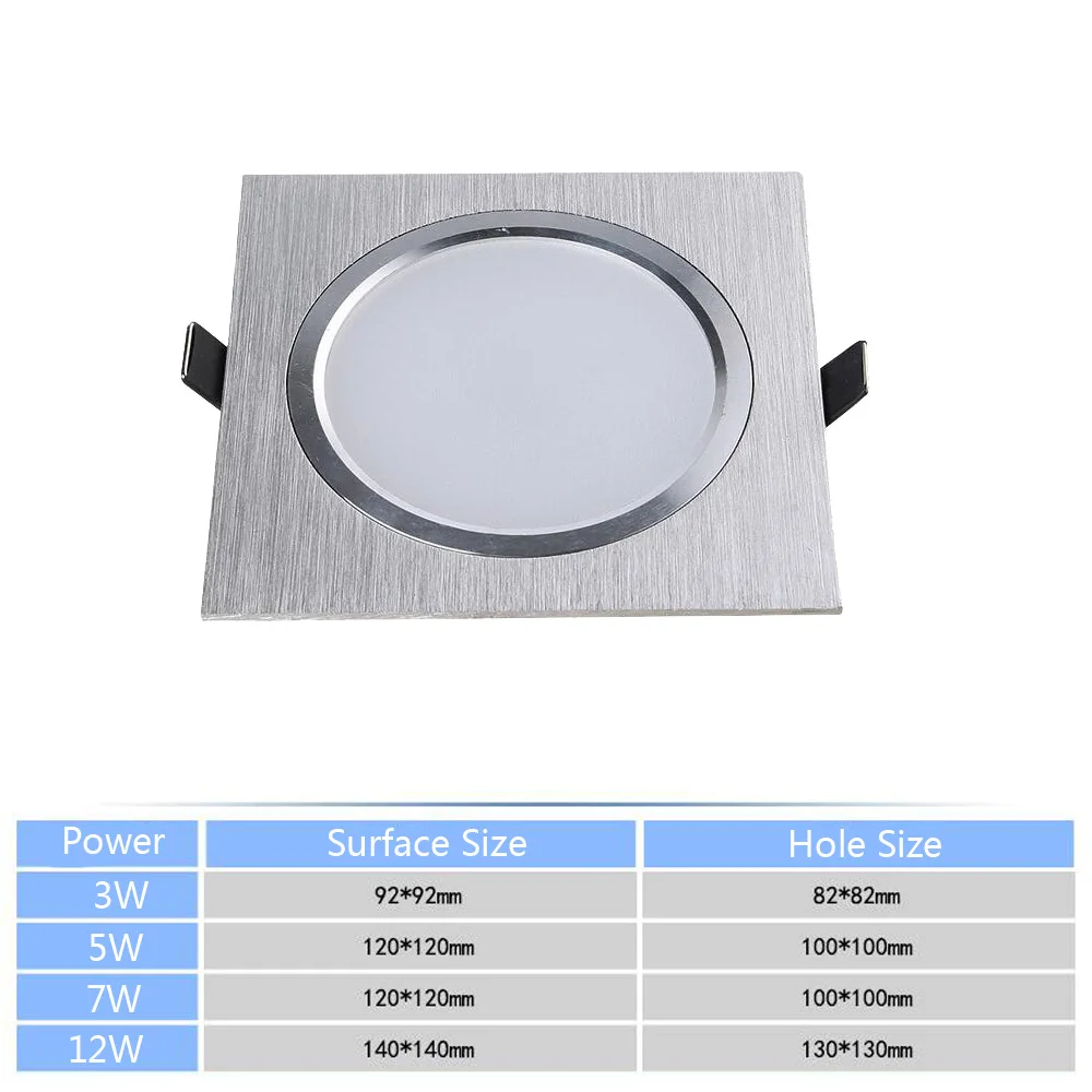 Светодиодный встроенный светильник ing двойной Точечный светильник 3 Вт 5 Вт 7 Вт 12 Вт противотуманная светодиодная решетка освещения квадратный потолочный Точечный светильник матовый светильник